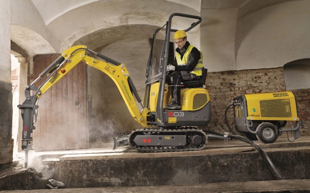 Wacker Neuson 803 micro digger hire